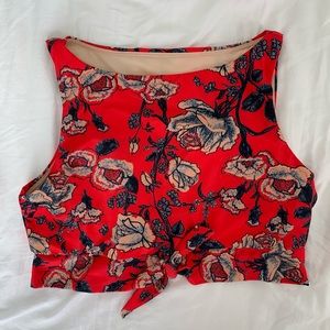 Lime Ricki Swim Crop